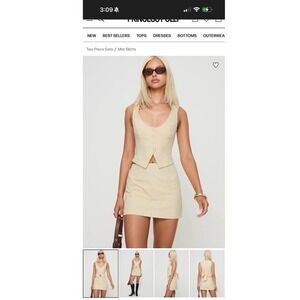 Hikaru Princess Polly Cream Vest - Office Wear